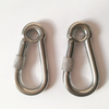 Stainless Steel Clip Carabiner Snap Hook With Eyelet and Screw
