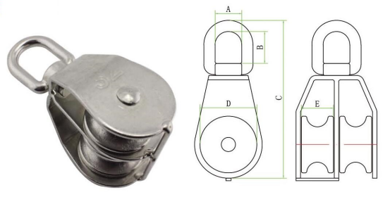 Double Swivel Pulley