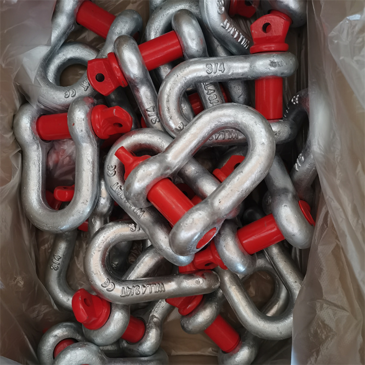 Drop Forged Chain Shackle Red 3/4 Shackle