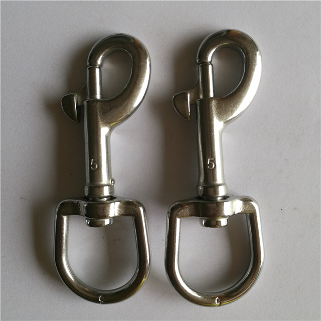 Stainless Steel Swivel Carabiner Swivel Eye Snap Hook Dog Carabiner