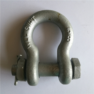 Rigging Hardware Safety Bow Shackle Drop Forged G2130 U.S. Bolt Type Anchor Shackles