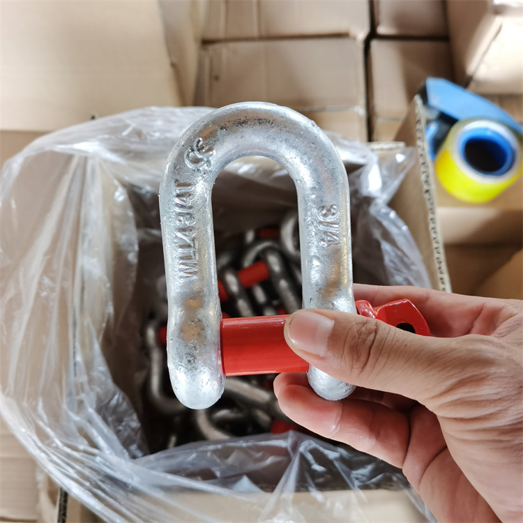 Drop Forged Chain Shackle Red 3/4 Shackle