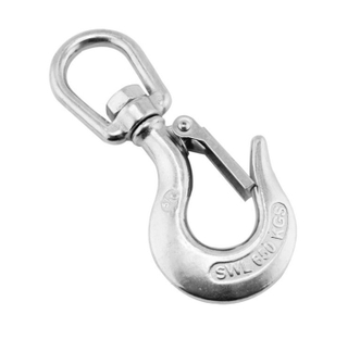 Stainless Steel Safety Hook Eye Swivel Crane Hook with Latch