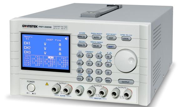 PST-Series linear DC power supply 3-Channel 96W or 158W Multiple Output programmable RS232 or GPIB GW INSTEK(discontinued) 
