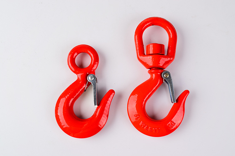 US Type Drop Forged Chain Swivel Hoist Lifting Crane Hook Swivel Hooks