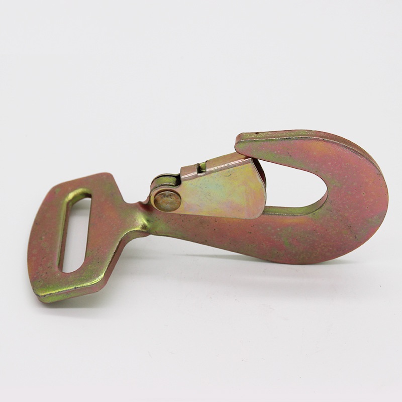 Ratchet Tie Down Hook Zinc Plated Flat J Hook