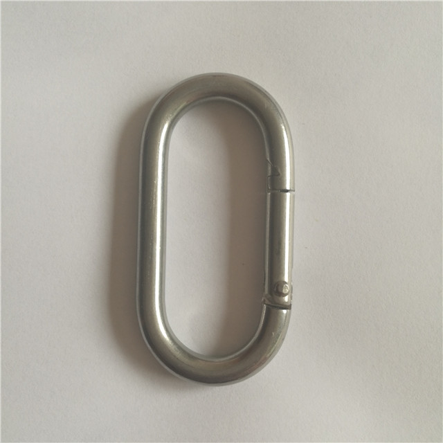 Stainless Steel Carabiner Hook Carabiner Oval Keychain Carabiners