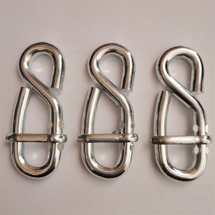 Zinc Plated Rope Shortener with Tongue S Hook with Latch