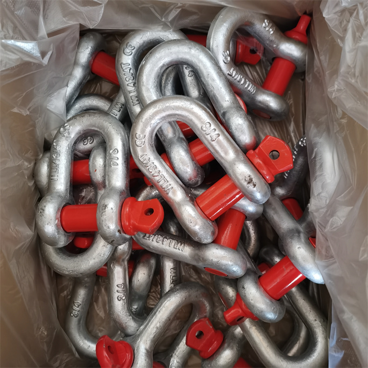 Drop Forged Chain Shackle Red 3/4 Shackle