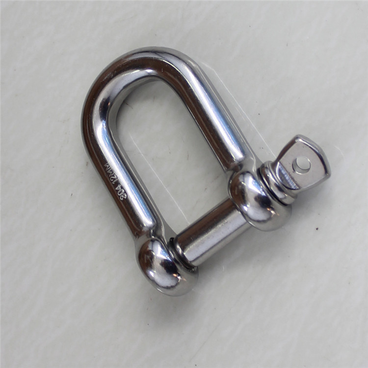 European Type D Shackle Stainless Steel Dee Shackle