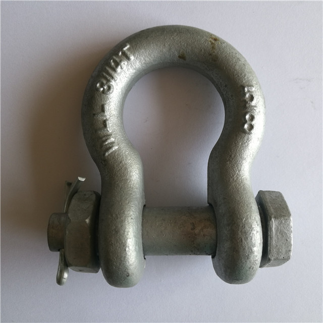Drop Forged U.S. Bolt Type Anchor Shackle Bow Shackle