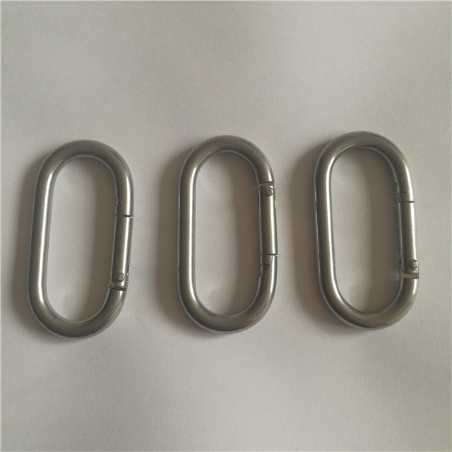 Stainless Steel Carabiner Hook Carabiner Oval Keychain Carabiners