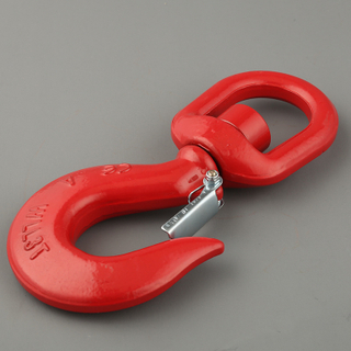 US Type Drop Forged Chain Swivel Hoist Lifting Crane Hook Swivel Hooks