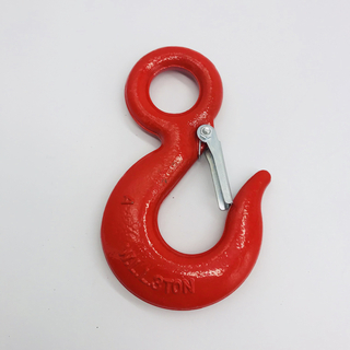 Drop Forged Eye Slip Hook with Safety Latch Eye Hooks Wholesale