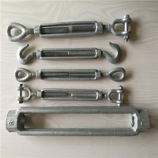 Drop Forged Turnbuckle Hot Dip Galvanized Double Hook Turnbuckle