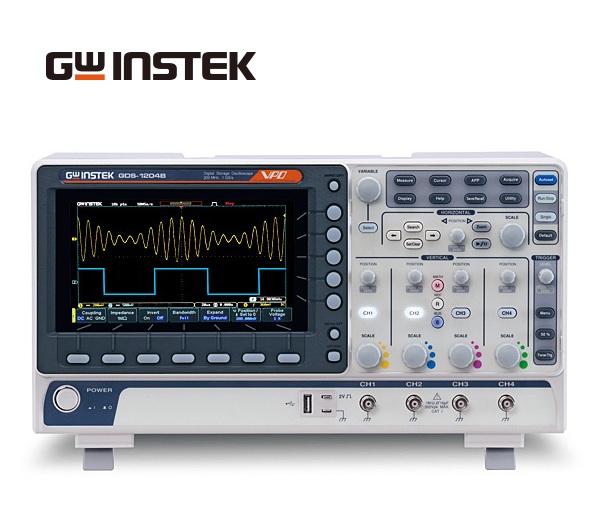 GW INSTEK GDS-1000B Series Digital Storage Oscilloscopes 200MHz,100 MHz,70 MHz,50MHz Bandwidth Selections Four Channels Or Two Channels