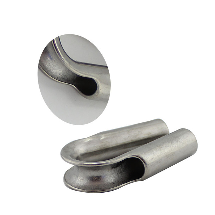DBMIMPORTERS 1/4" Marine Boat D Ring Thimble Wire Rope