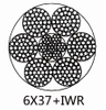 Ungalvanized Steel Wire Rope 6×37 Steel Wire Rope