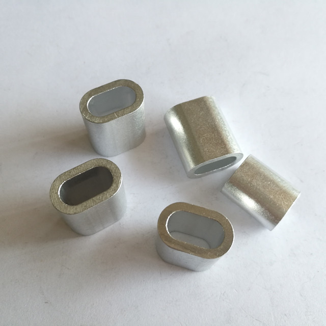 Steel Wire Rope Aluminum Ferrule Aluminum Oval Sleeves DIN3093