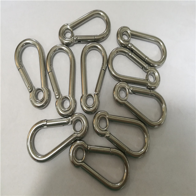 Iron or Stainless Steel Carabiner Clip Din5299A Snap Hook with Eyelet