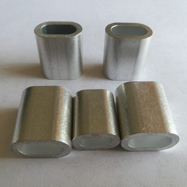 Steel Wire Rope Aluminum Ferrule Aluminum Oval Sleeves DIN3093