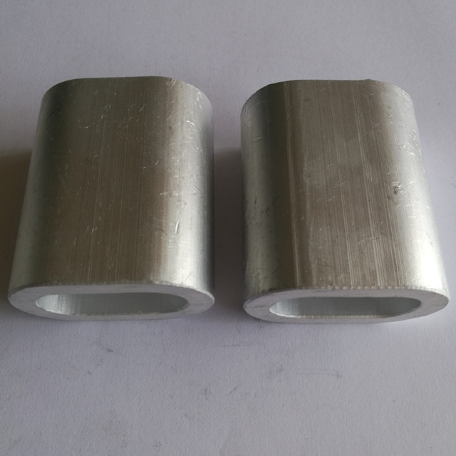 Steel Wire Rope Aluminum Ferrule Aluminum Oval Sleeves DIN3093