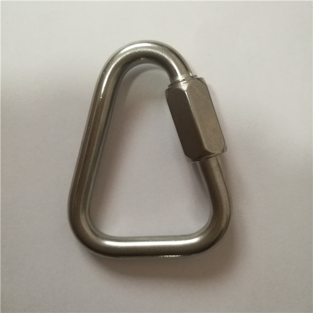 Stainless Steel Chain Quick Link Triangle Carabiner