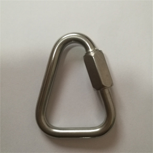 Stainless Steel Chain Quick Link Triangle Carabiner