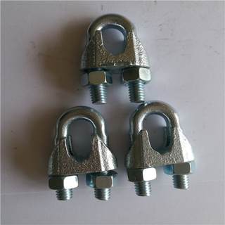 Malleable DIN741 Wire Clip Wire Rope Cross Clamp 3mm