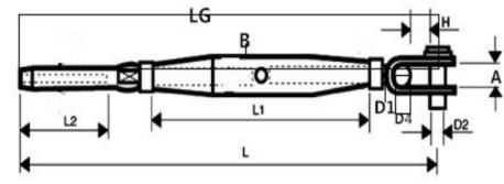 Stainless Steel Turnbuckle Toggle