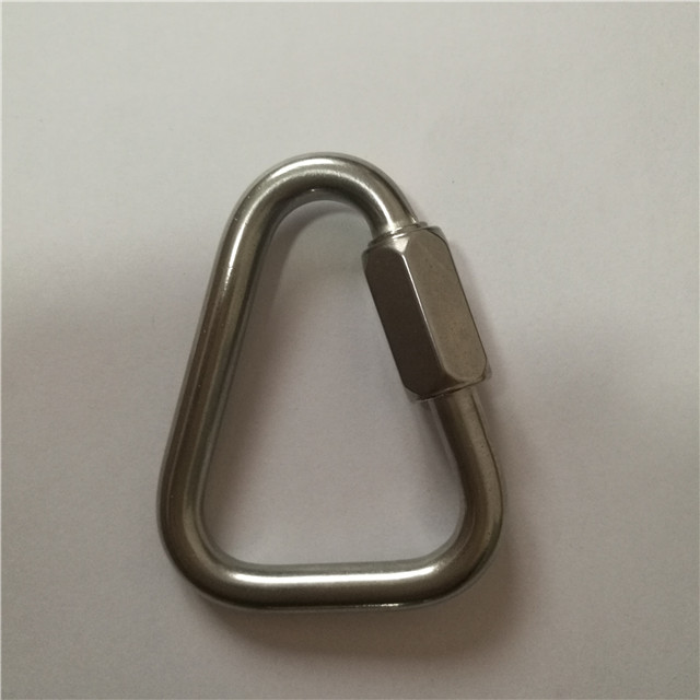 Stainless Steel Chain Quick Link Triangle Carabiner