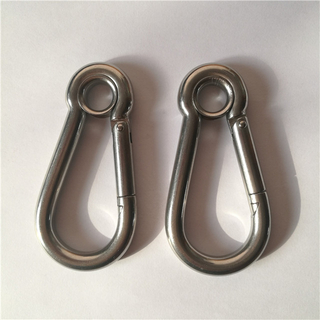 Iron or Stainless Steel Carabiner Clip Din5299A Snap Hook with Eyelet