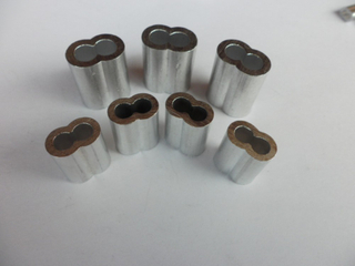 Steel Wire Rope Accessories Aluminum Hourglass Sleeves 8 ferrule sleeve